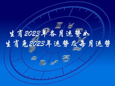 生肖2023年各月运势如何？生肖兔2023年运势及每月运势