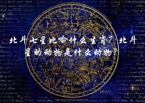 北斗七星比喻什么生肖？北斗星的动物是什么动物？