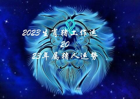 2023生肖猪工作运（2023年属猪人运势）