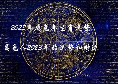 2023年属兔年生肖运势（属兔人2023年的运势和财运）