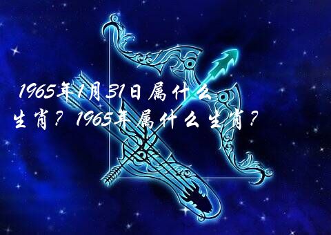 1965年1月31日属什么生肖？1965年属什么生肖？