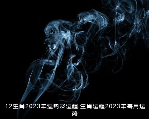 12生肖2023年运势及运程（生肖运程2023年每月运势）