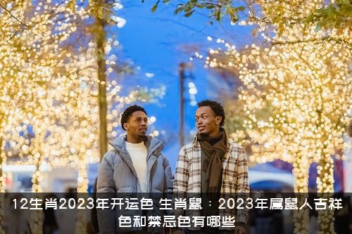 12生肖2023年开运色（生肖鼠：2023年属鼠人吉祥色和禁忌色有哪些）